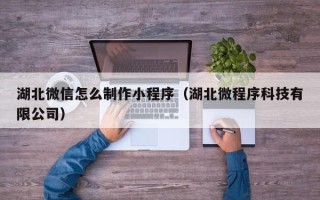 东明湖北微信怎么制作小程序（湖北微程序科技有限公司）